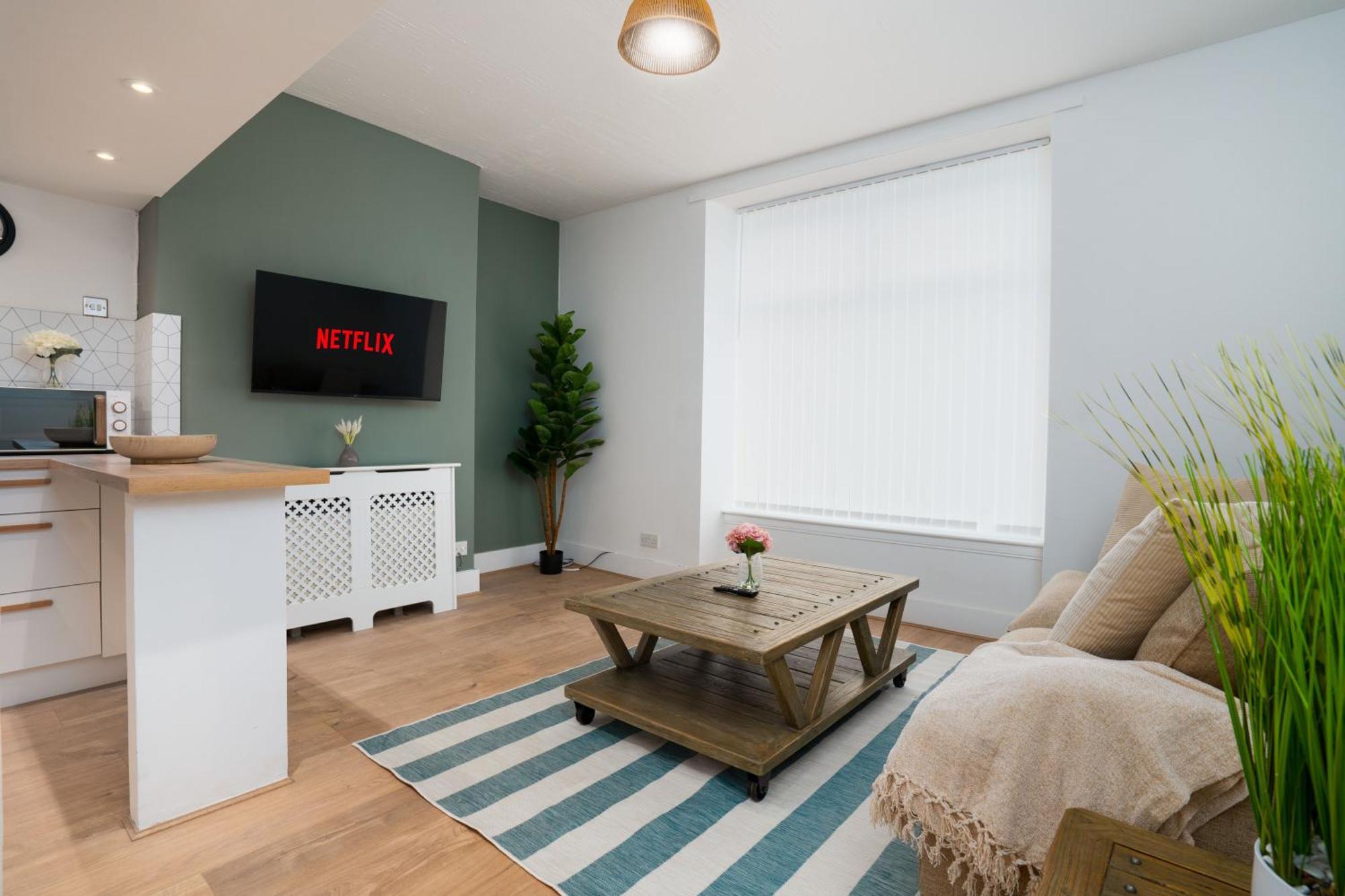 1bed - Ground Floor - Fast Wi-fi Apartment *