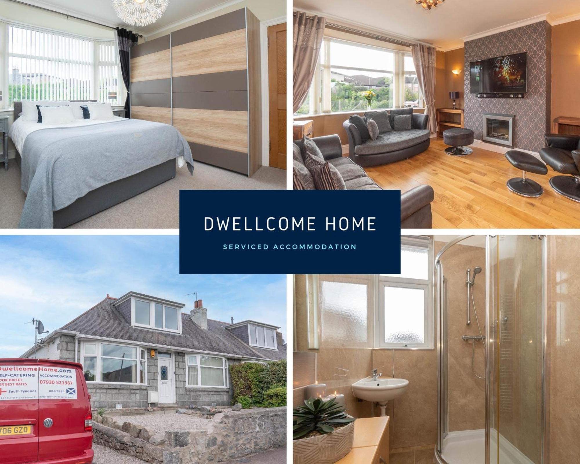 Dwellcome Home: 3-bedroom Garden Retreat With Fast Wi-fi Holiday home Aberdeen
